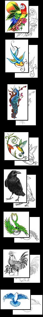 Bird tattoo designs