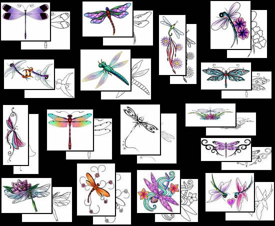Dragonfly+drawings+tattoo