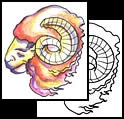 Ram / Sheep tattoo designs