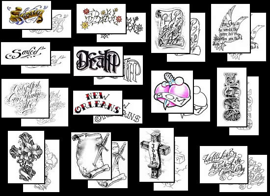 Tattoos Scripts Scrolls Tattoo Design Ideas At Johnny