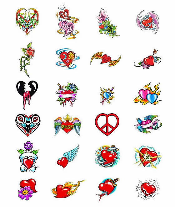 Heart tattoo design ideas from Tattoo-Art.com