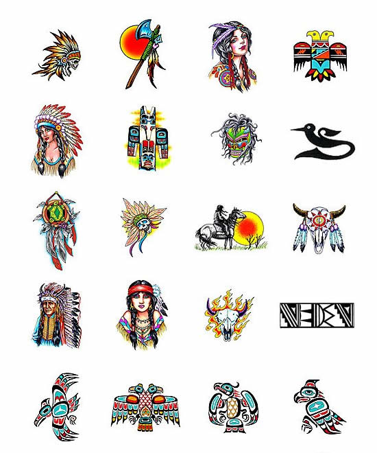 Native American tattoo design ideas from Tattoo-Art.com