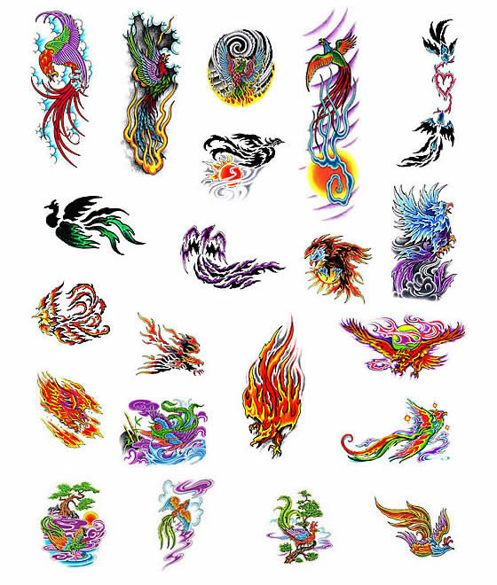 Phoenix tattoo designs from Tattoo-Art.com