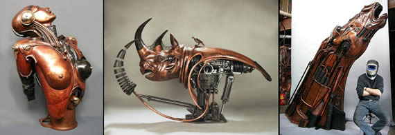 Biomechanical sculptures