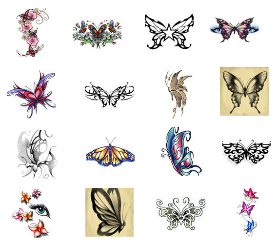 Butterfly Tattoo Designs From Bullseye Tattoos