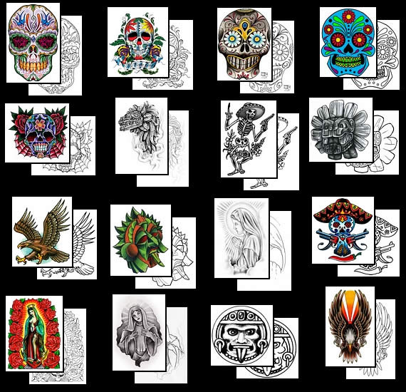 Own Latino Tattoo Design From A Huge Selection At Bullseye Tattoos