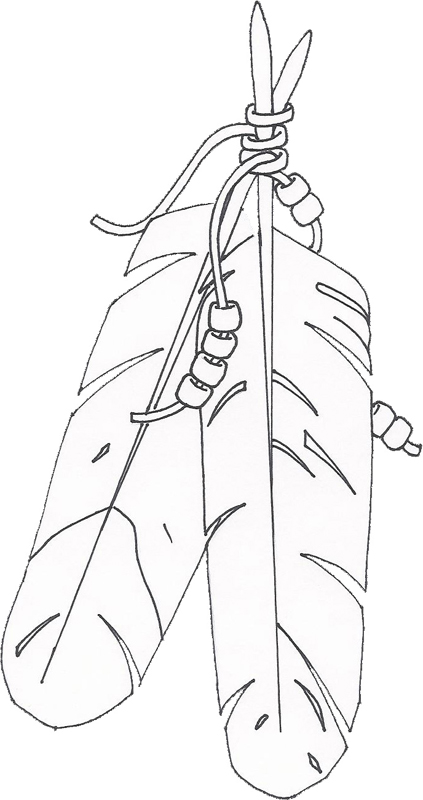 eagle feather coloring pages - photo #32