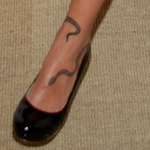 Who's ankle tattoo