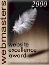 Webmasters website excellence award 2000