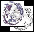 Unicorn tattoo designs