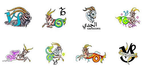 Capricorn Zodiac Signs with Flowers Svg, Capricorn Zodiac