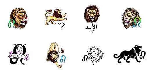 Leo tattoo design ideas from Tattoo-Art.com
