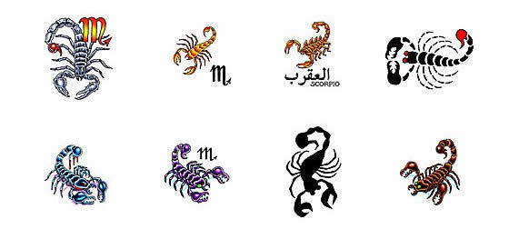 Scorpio tattoo design ideas from Tattoo-Art.com