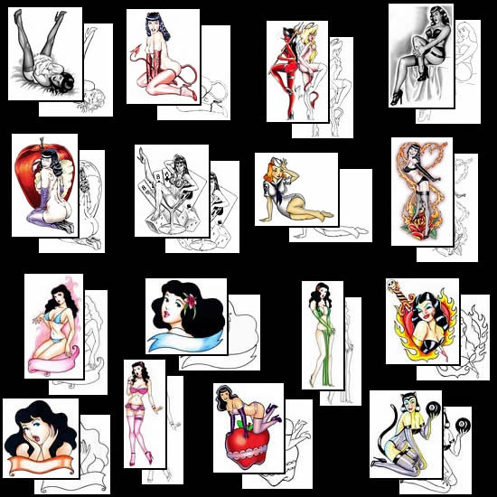 Betty Page tattoos what do they mean? Bettie Page Tattoos Designs