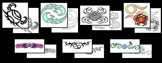 Get your Cancer tattoo design ideas here!