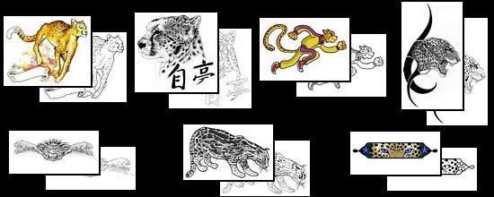 Cheetah tattoo design ideas