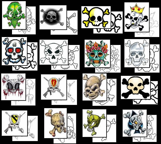 Get your Death's Head Skull tattoo design ideas here!