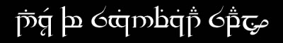 Elvish alphabet script