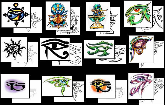 eye of horus tattoo design