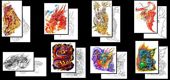 Get lots of great Fire Dragon tattoo design ideas here!