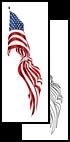 Flag & patriotic tattoo designs