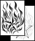 Flame tattoo designs