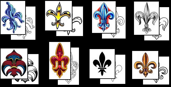 Get your Fluer-de-lis tattoo design ideas here!