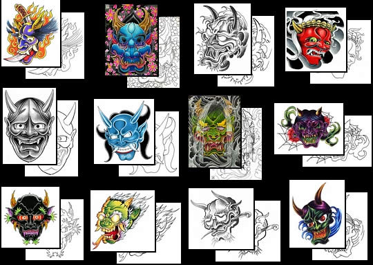 Get your Japanese Hannya Mask tattoo design ideas here!