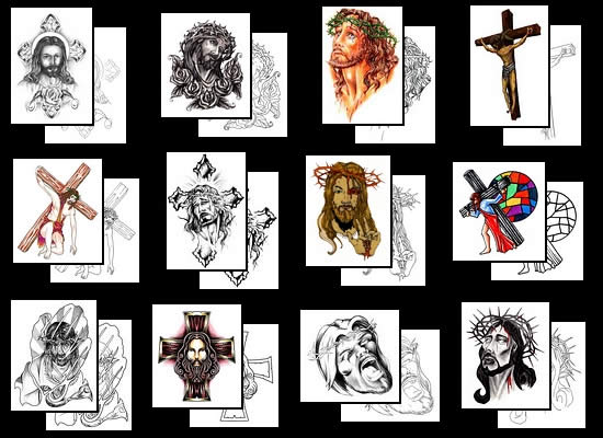 Jesus tattoo designs and symbols