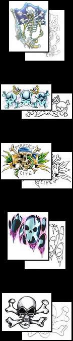 Jolly Roger tattoo designs