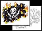 Jolly Roger tattoo designs