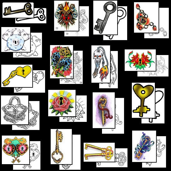 Get your key, lock and padlock tattoo design ideas here!