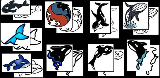 Get your Killer Whale / Orca tattoo design ideas here