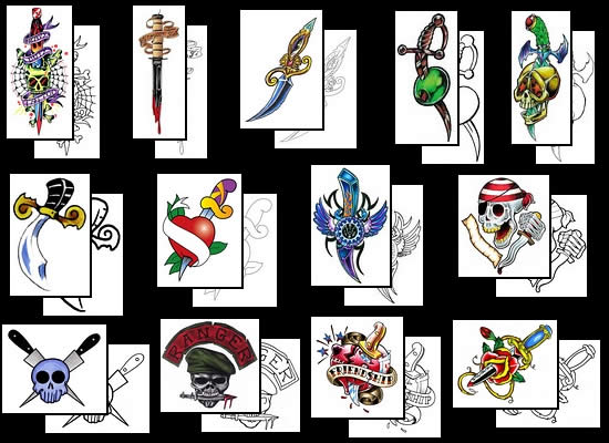 Get your Knife and Dagger tattoo design ideas here!
