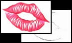 Lips as tattoo designs