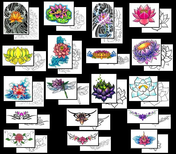 Get your Lotus tattoo design ideas here!