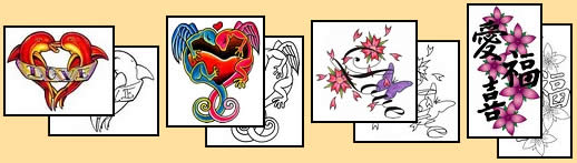 Love Tattoo Designs & Symbolism