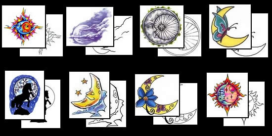 Get your Moon tattoo design ideas here!