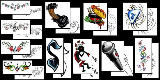 Get your Music tattoo design ideas here!