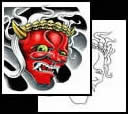 Oni Mask tattoo designs