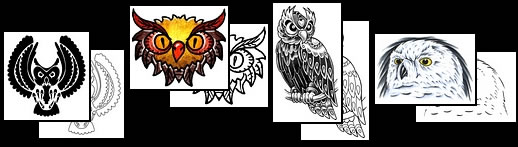 Owl tattoo symbols
