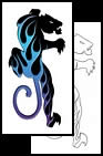 Panther tattoo symbols and designs