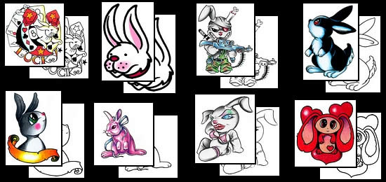 Find the best Rabbit tattoo design ideas here!