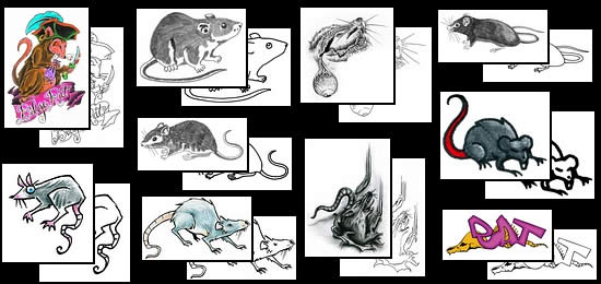 Get your Rat tattoo design ideas here!
