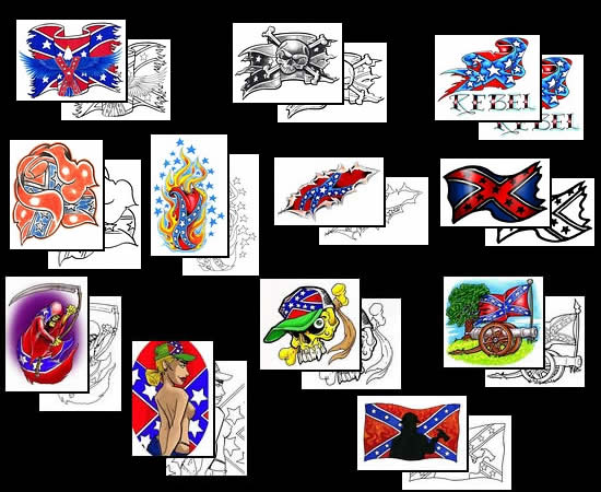 rebel flag tribal tattoos