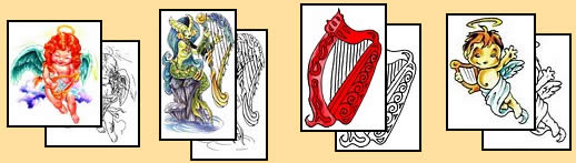 Harp tattoo design meanings