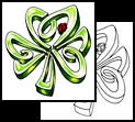 Shamrock tattoo designs and symbols