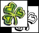 Shamrock tattoo designs and symbols