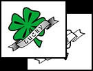 Four leaf clover tattoo designs and symbols
