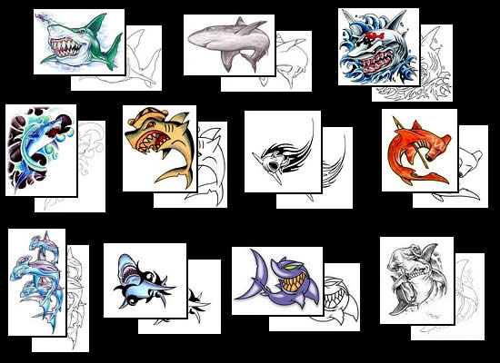 Shark tattoo design ideas